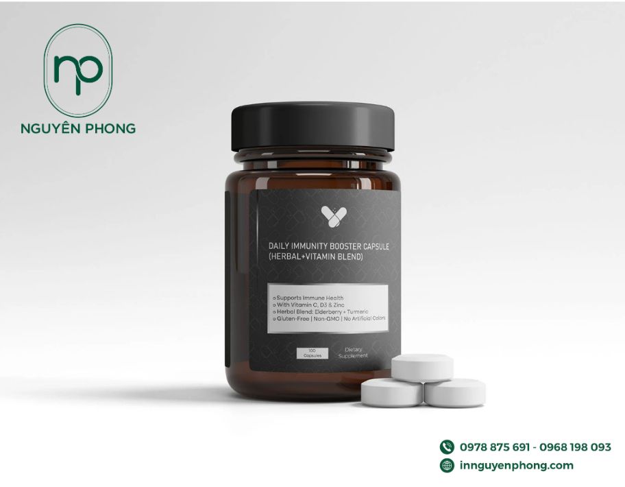 Mẫu logo thuốc in trên tem nhãn